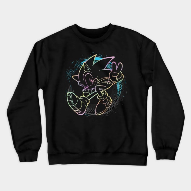 Sonic The Hedgehog - Sonic Full Speed - Type B - Colorful Crewneck Sweatshirt by Obtineo